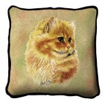 Cameo Persian Cat Pillow